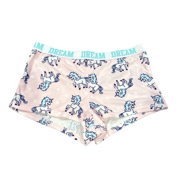 💙SALE 3/$25 MENTALLY EXHAUSTED UNICORN PINK SOFT INTIMATES PAJAMAS SLEEP SHORTS - Picture 2 of 10